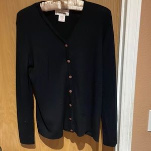 Black Worthington button down sweater. Large